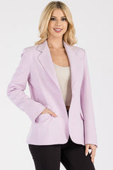 7011-FITTED JACKET WITH BUTTON CLOSURECASUAL JACKET