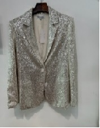 7032 -  Sequin Open Front Blazer