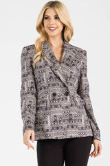 7042-PRINTED CASUAL DOUBEL JACKET